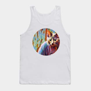 Family-Friendly floppy cat Tank Top